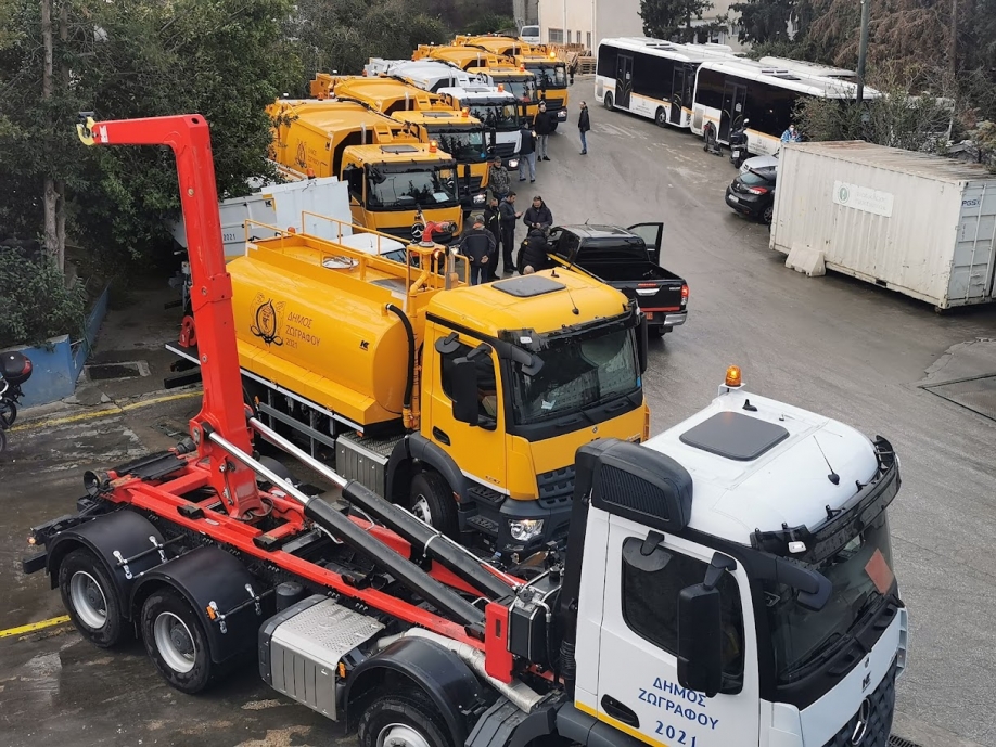 Στους δρόμους του Δήμου Ζωγράφου τα νέα υπερσύγχρονα απορριμματοφόρα