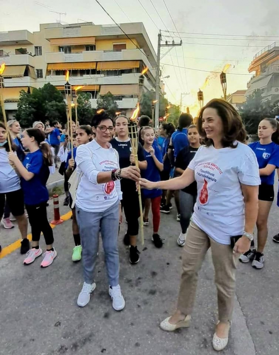 Η Λαμπαδηδρομία Εθελοντών Αιμοδοτών πέρασε από τον Δήμο Λυκόβρυσης- Πεύκης