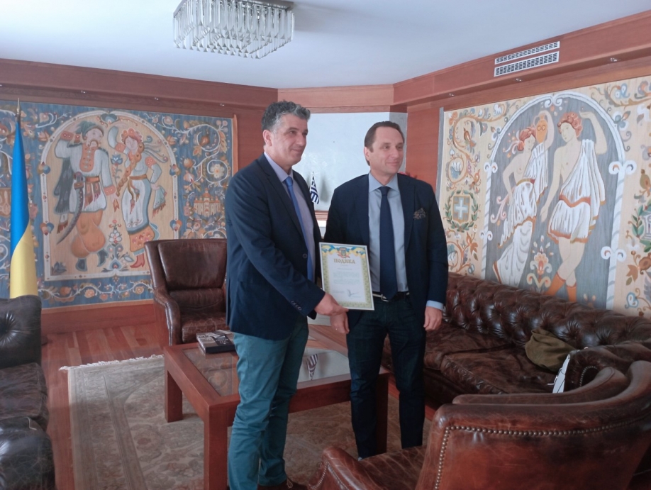 Συνάντηση Δημάρχου Βριλησσίων με τον Ουκρανό Πρέσβη στην Αθήνα