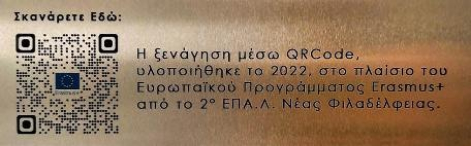 Τα παιδιά του 2ου ΕΠΑΛ Ν.Φιλαδέλφειας κατασκεύασαν QR Code σήμανσης, στην είσοδο του Μουσείου Μικρασιάτικου Ελληνισμού &quot;Φιλιώ Χαϊδεμένου&quot;