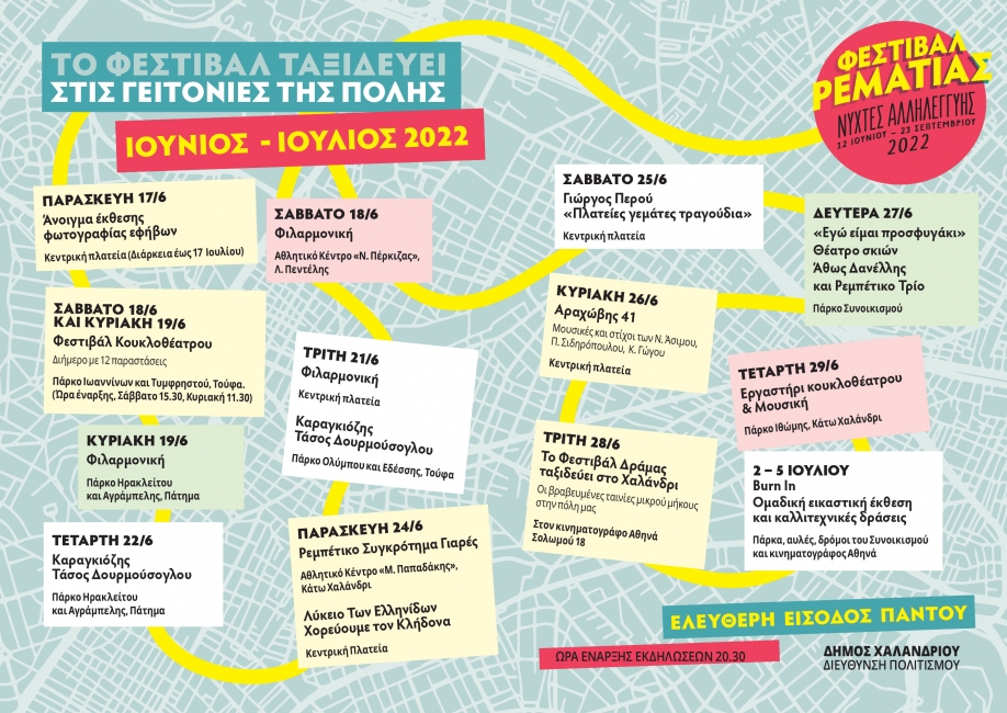 Ξεκίνησε το Φεστιβάλ Ρεματιάς 2022 του Δήμου Χαλανδρίου
