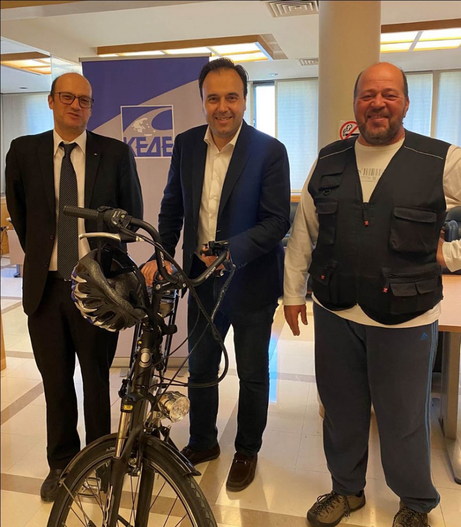 Παπαστεργίου: Η ΚΕΔΕ προτίθεται να συνδράμει στην εξάπλωση της ποδηλατικής κουλτούρας στην Ελλάδα