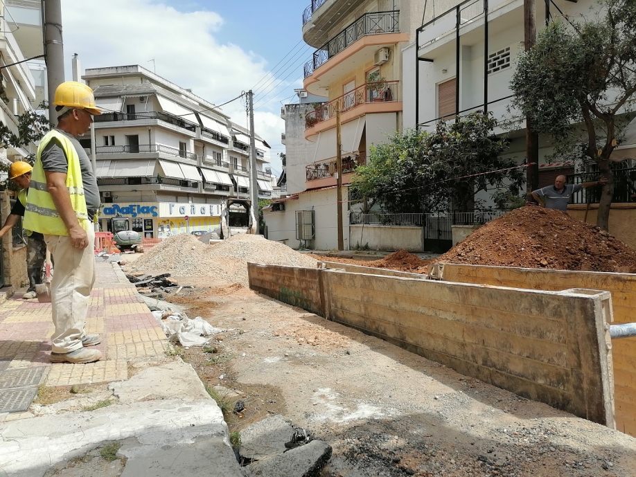 Ξεκίνησαν οι εργασίες του αντιπλημμυρικού έργου του Δήμου Νίκαιας-Αγ.Ι. Ρέντη