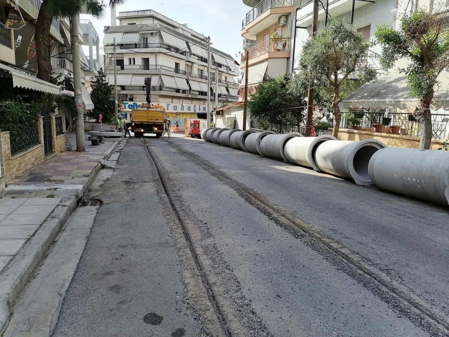 Ξεκίνησαν οι εργασίες του αντιπλημμυρικού έργου του Δήμου Νίκαιας-Αγ.Ι. Ρέντη