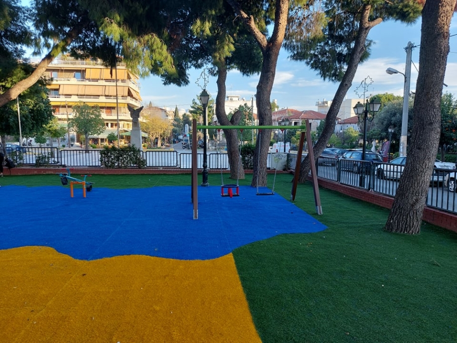Ανακαίνιση παιδικής χαράς στην πλατεία Κωνσταντινουπόλεως
