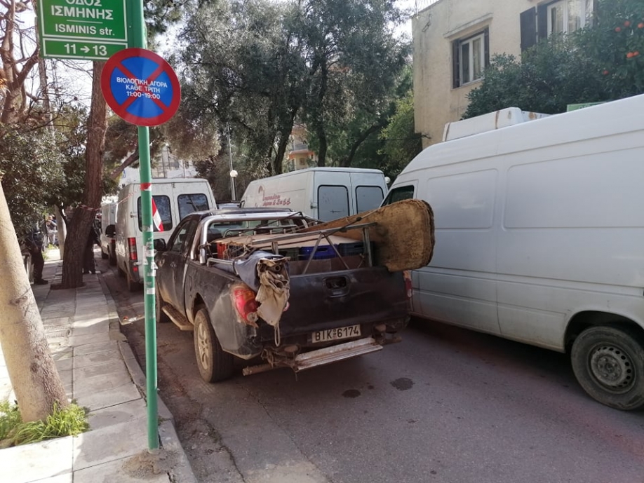 Μπάχαλο και με τη βιολογική λαϊκή αγορά στο Ηράκλειο