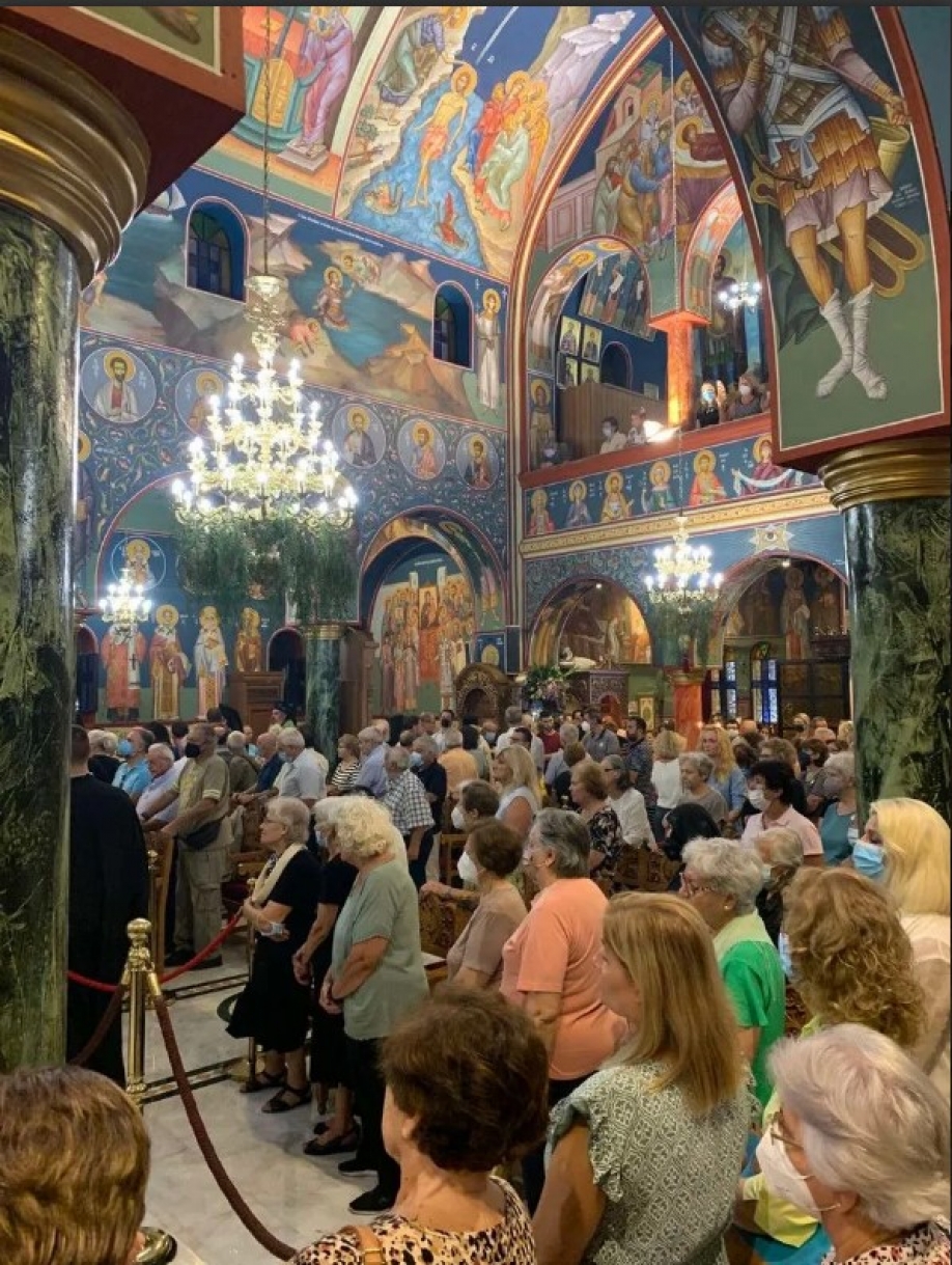 &Epsilon;&omicron;&rho;&tau;ά&sigma;&tau;&eta;&kappa;&epsilon; &eta; &mu;&nu;ή&mu;&eta; &tau;&omicron;&upsilon; &Alpha;&gamma;ί&omicron;&upsilon; &Epsilon;&upsilon;&sigma;&tau;&alpha;&theta;ί&omicron;&upsilon;  &sigma;&tau;&eta; &Nu;. &Iota;&omega;&nu;ί&alpha;