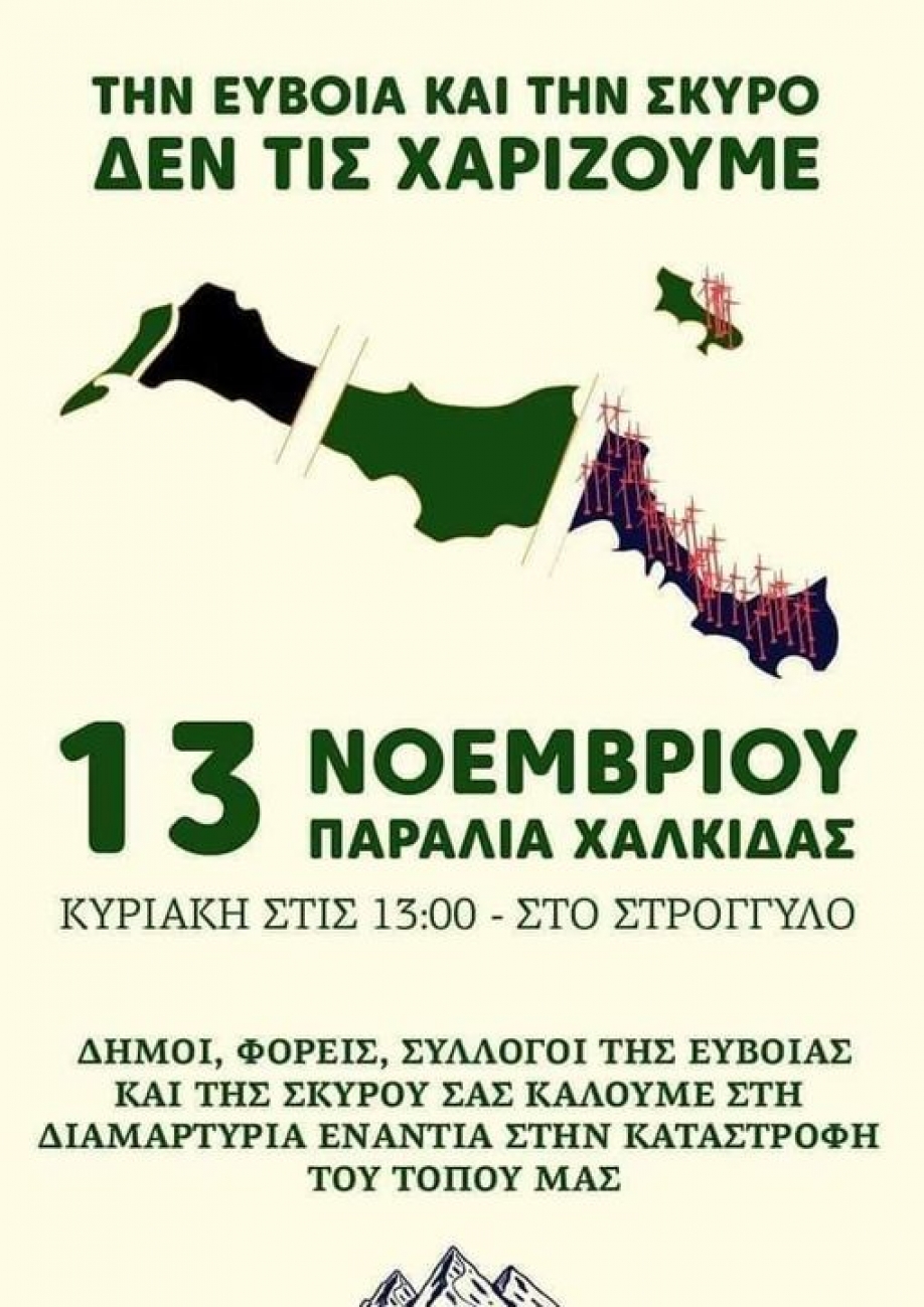 &laquo;&Tau;&eta;&nu; &Epsilon;ύ&beta;&omicron;&iota;&alpha; &kappa;&alpha;&iota; &tau;&eta; &Sigma;&kappa;ύ&rho;&omicron; &delta;&epsilon;&nu; &tau;&iota;&sigmaf; &chi;&alpha;&rho;ί&zeta;&omicron;&upsilon;&mu;&epsilon;&raquo; - &Sigma;&upsilon;&gamma;&kappa;έ&nu;&tau;&rho;&omega;&sigma;&eta; &delta;&iota;&alpha;&mu;&alpha;&rho;&tau;&upsilon;&rho;ί&alpha;&sigmaf; &gamma;&iota;&alpha; &tau;&iota;&sigmaf; &alpha;&nu;&epsilon;&mu;&omicron;&gamma;&epsilon;&nu;&nu;ή&tau;&rho;&iota;&epsilon;&sigmaf;